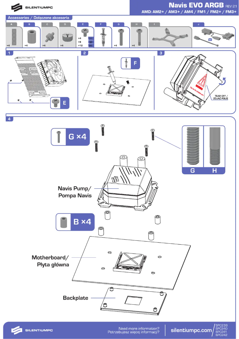 Imagen de la primera página del manual del dispositivo Navis Evo ARGB