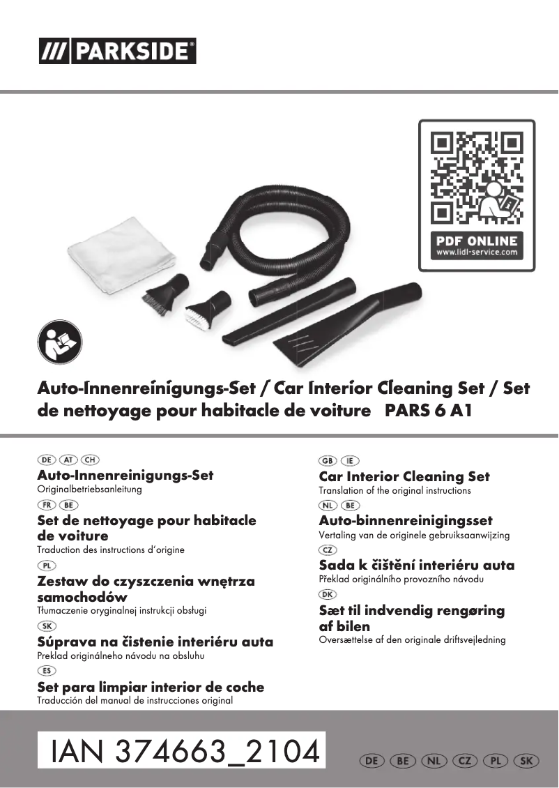 Página 1 del manual Manual de usuario Parkside PARS 6 A1