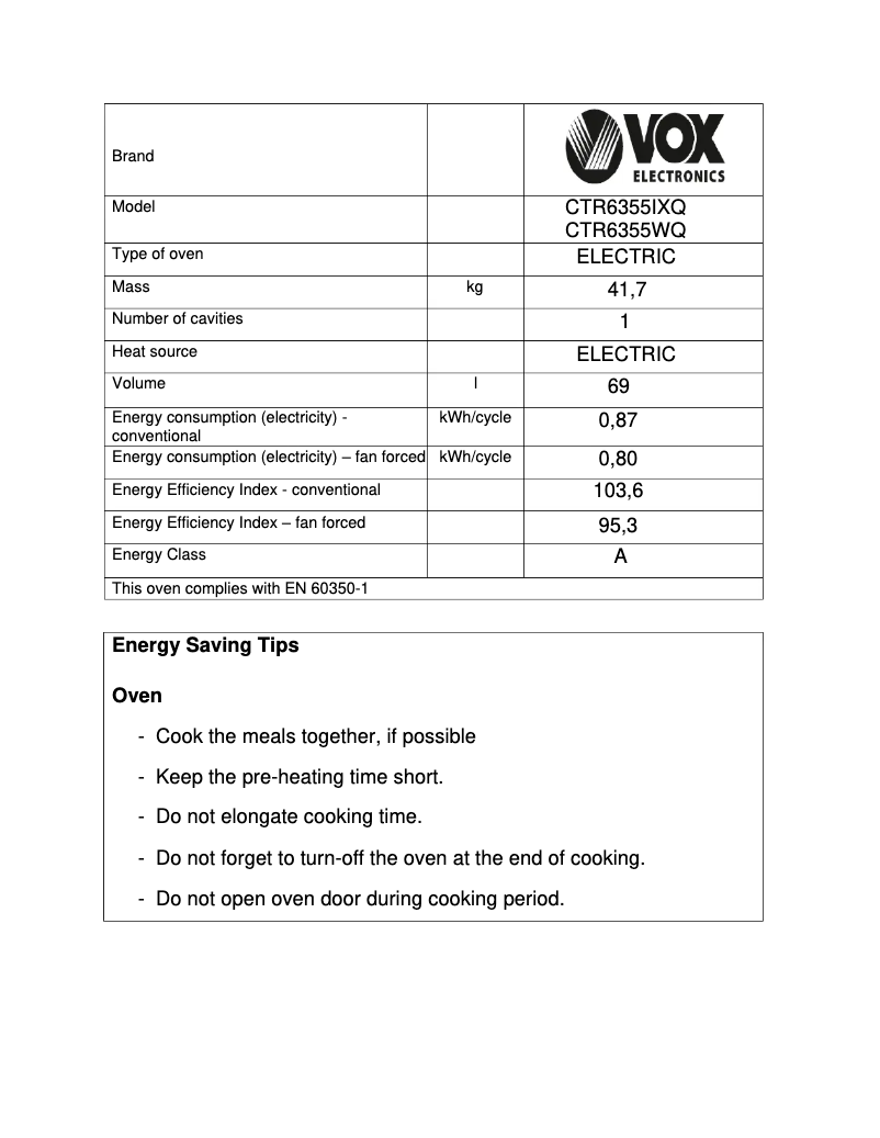 Imagen de la primera página del manual del dispositivo CTR 6355 IXQ