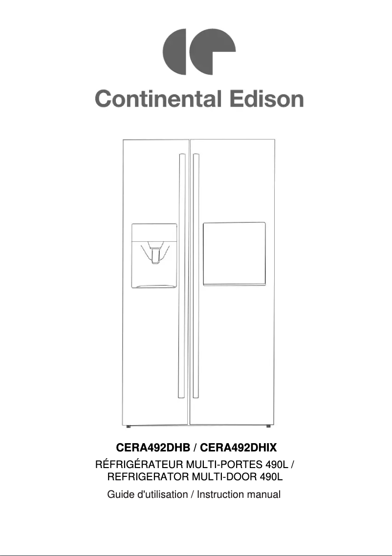 Imagen de la primera página del manual del dispositivo CERA492DHIX
