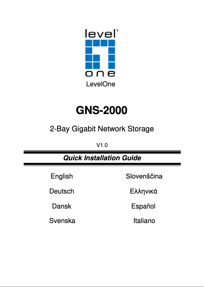 Imagen de la primera página del manual del dispositivo GNS-2000