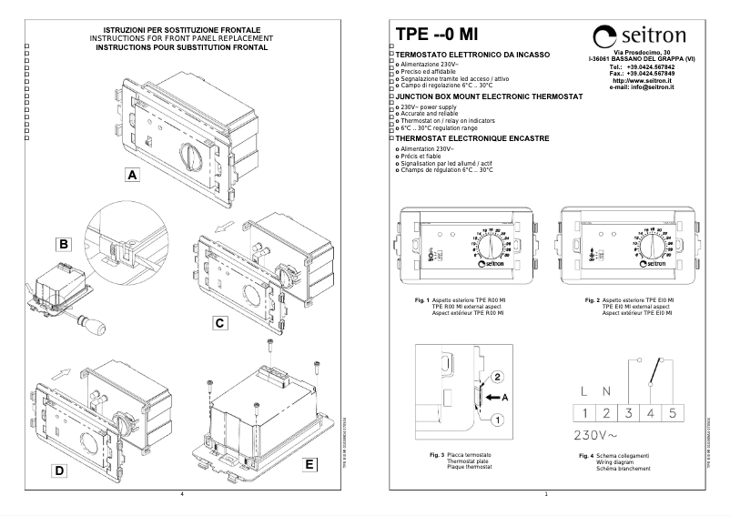Imagen de la primera página del manual del dispositivo TPER00MI