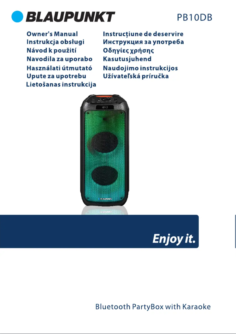 Imagen de la primera página del manual del dispositivo PB10DB