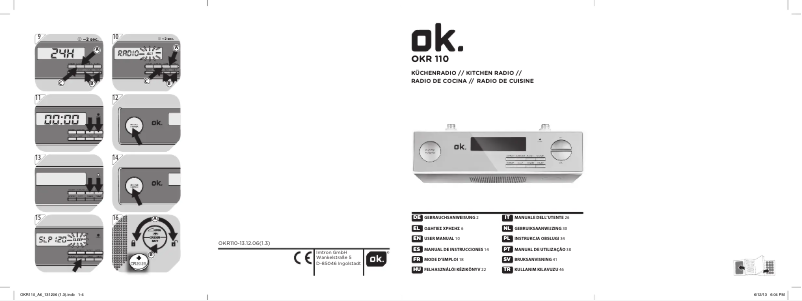 Página 1 del manual Manual de usuario OK OKR 110