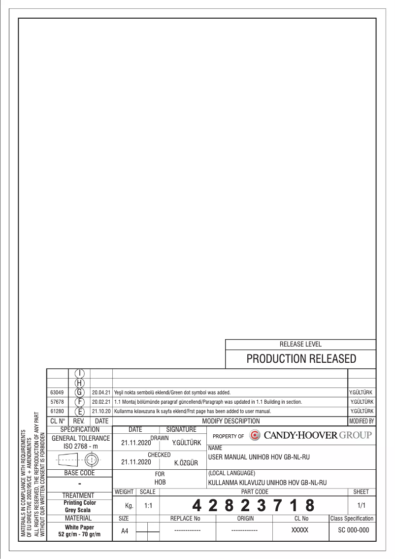 Imagen de la primera página del manual del dispositivo CKD621LX