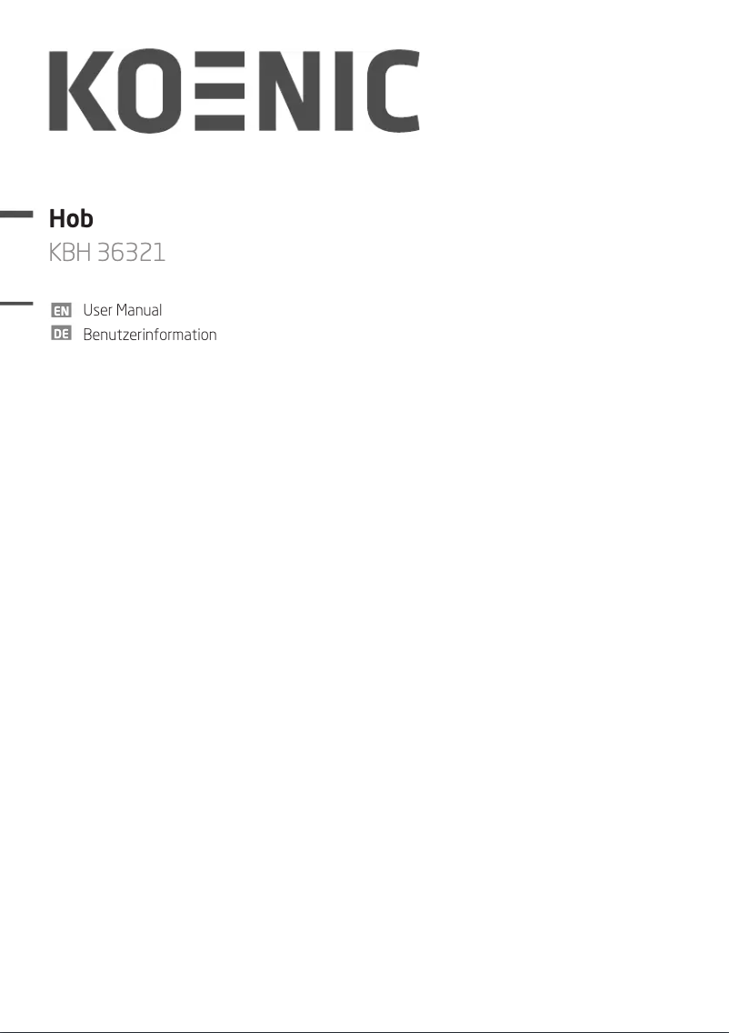 Página nº 1 - Manual de usuario Koenic KBH 36321