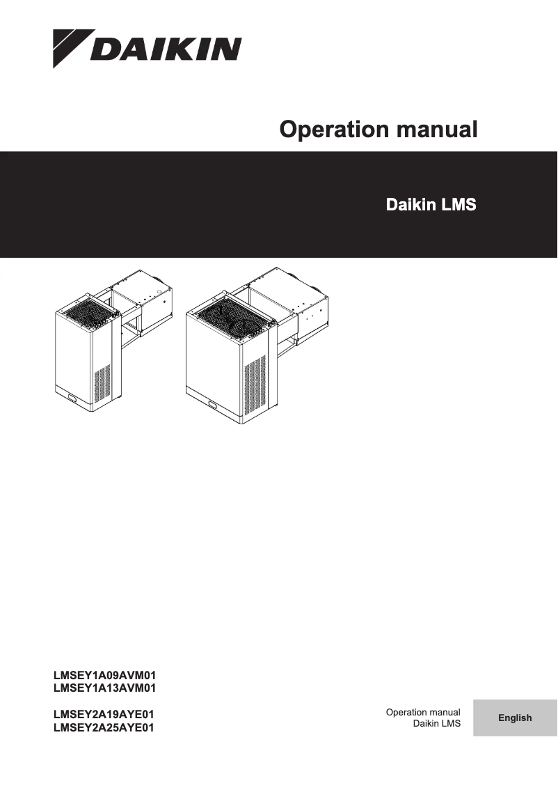 Página 1 del manual Manual de usuario Daikin LMSEY1A13AVM01