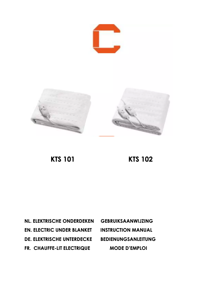 Página 1 del manual Manual de usuario Cresta KTS101