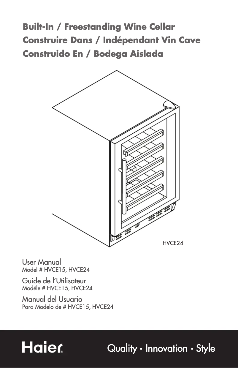 Página 1 del manual Manual de usuario Haier HVCE15DBH
