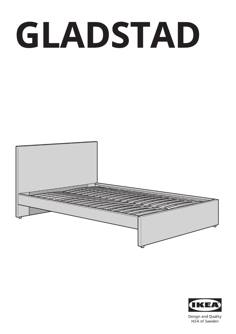 Página 1 del manual Manual de usuario Ikea GLADSTAD 604.904.68