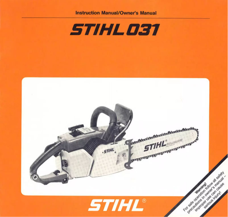 Página 1 del manual Manual de usuario Stihl 031