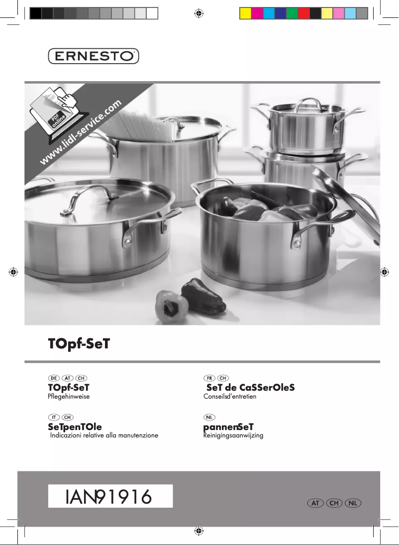 Imagen de la primera página del manual del dispositivo IAN 91916