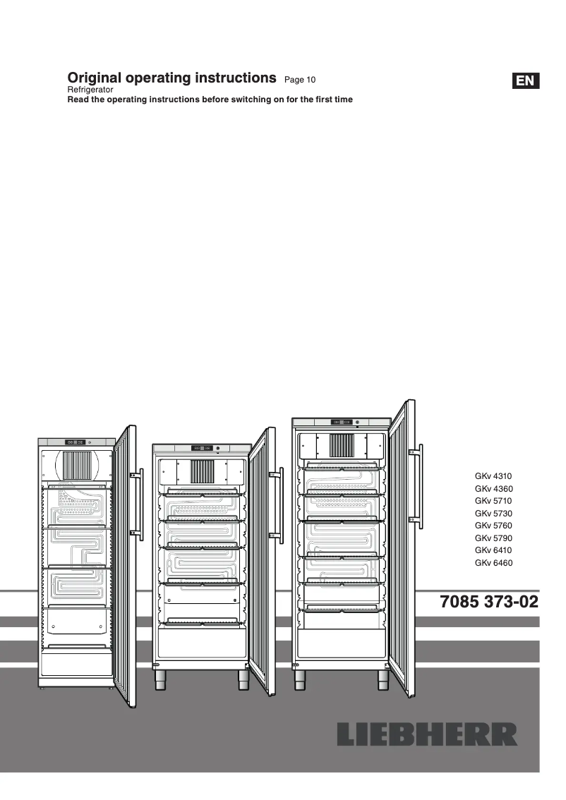 Página 1 del manual Manual de usuario Liebherr GKv 5760-23