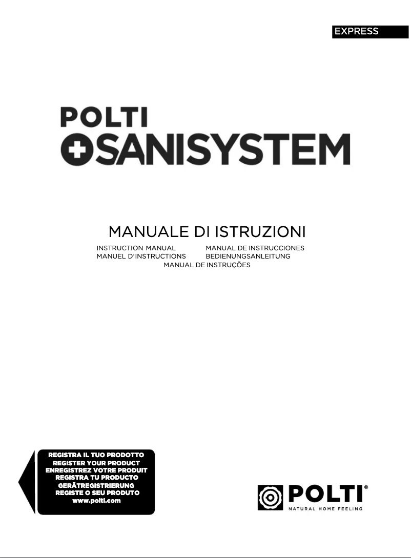 Página nº 1 - Manual de usuario Polti Sani System Express