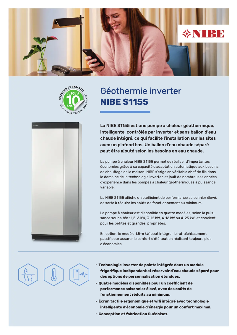 Página 1 del manual Etiqueta energética Nibe S1155-6