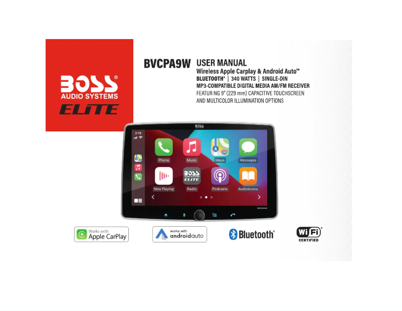 Página nº 1 - Manual de usuario Boss BVCPA9W