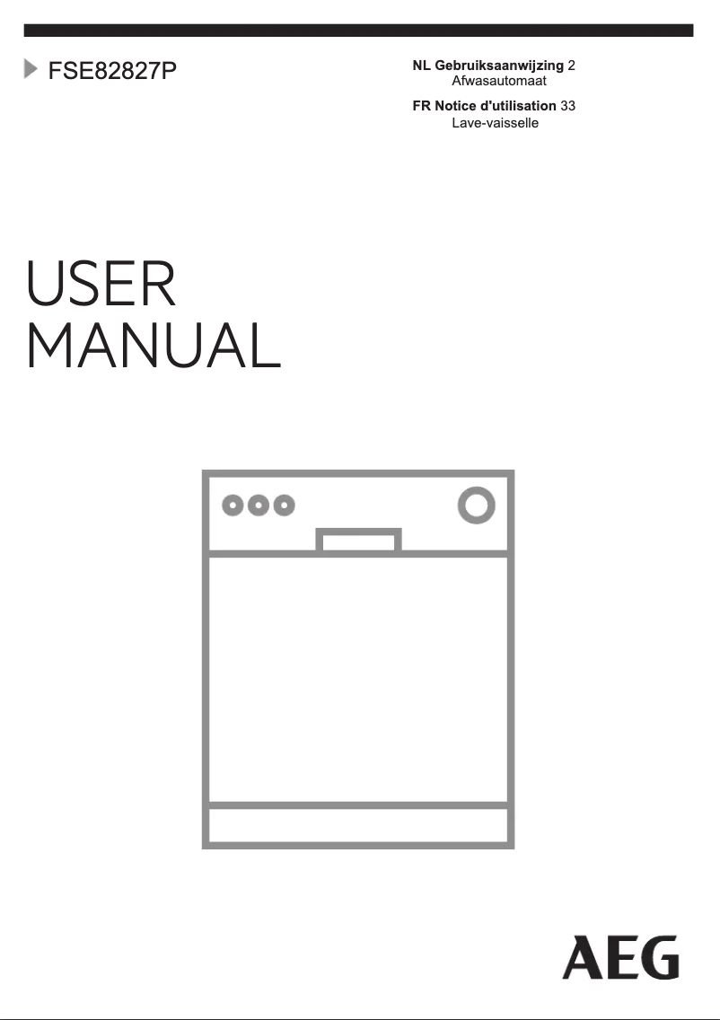 Página nº 1 - Manual de usuario AEG FSE82827P