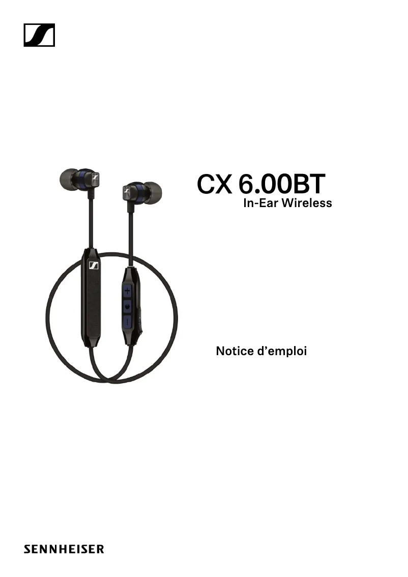 Imagen de la primera página del manual del dispositivo CX 6.00BT