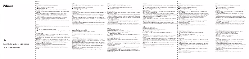 Imagen de la primera página del manual del dispositivo Backlit Keyboard