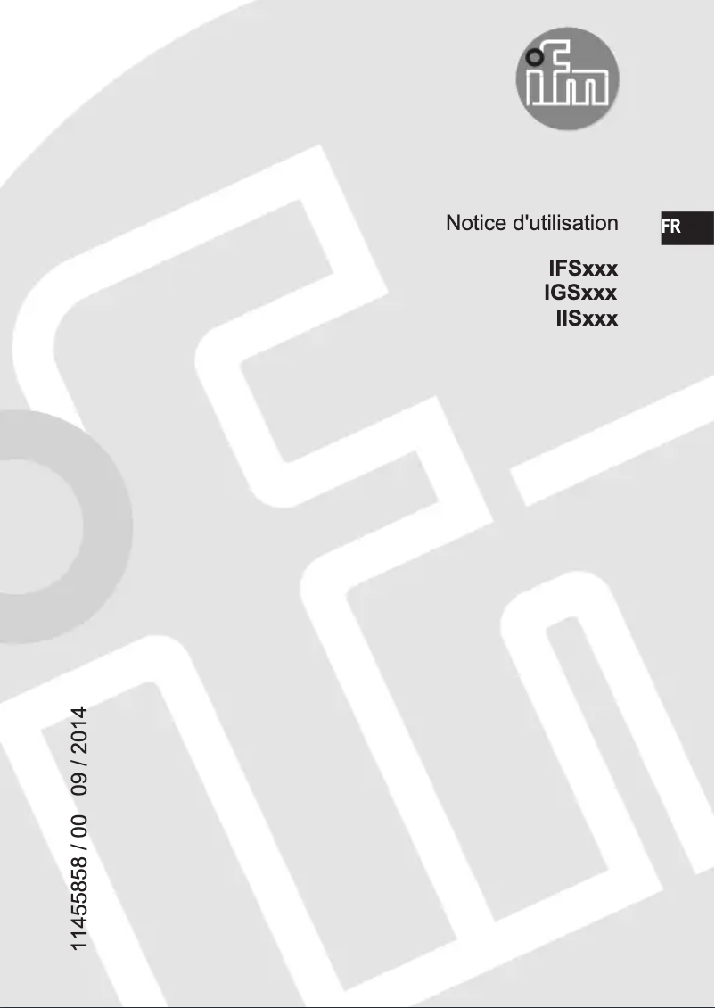 Página 1 del manual Manual de usuario IFM IGS704