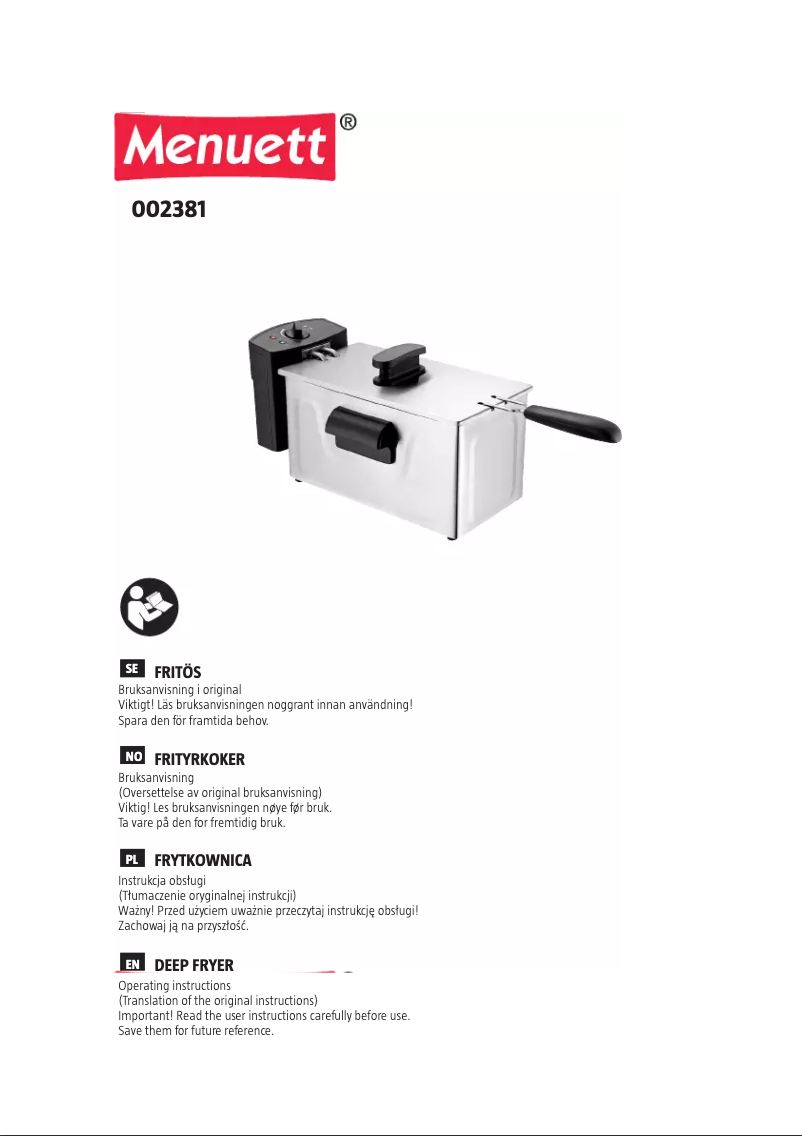 Imagen de la primera página del manual del dispositivo 002381