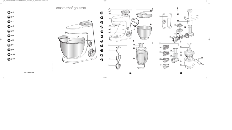Página 1 del manual Manual de usuario Tefal Masterchef Gourmet Premium QB404H