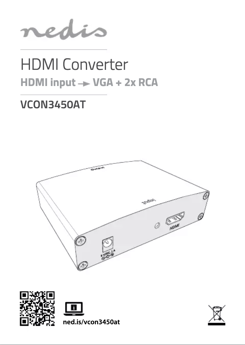 Imagen de la primera página del manual del dispositivo VCON3450AT