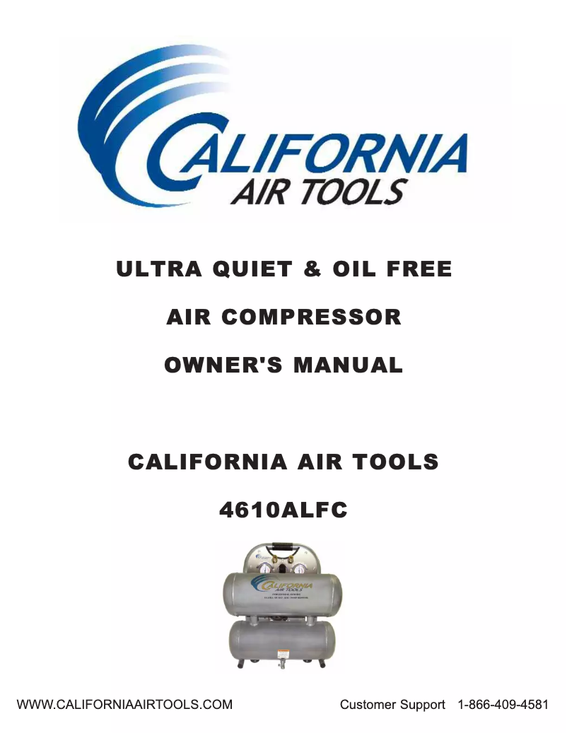 Página 1 del manual Manual de usuario California Air Tools 4610ALFC