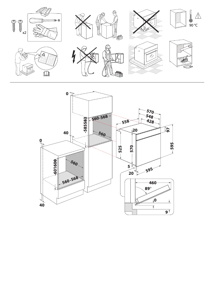 Página 1 del manual Instrucciones de seguridad Whirlpool OMK38HU0B