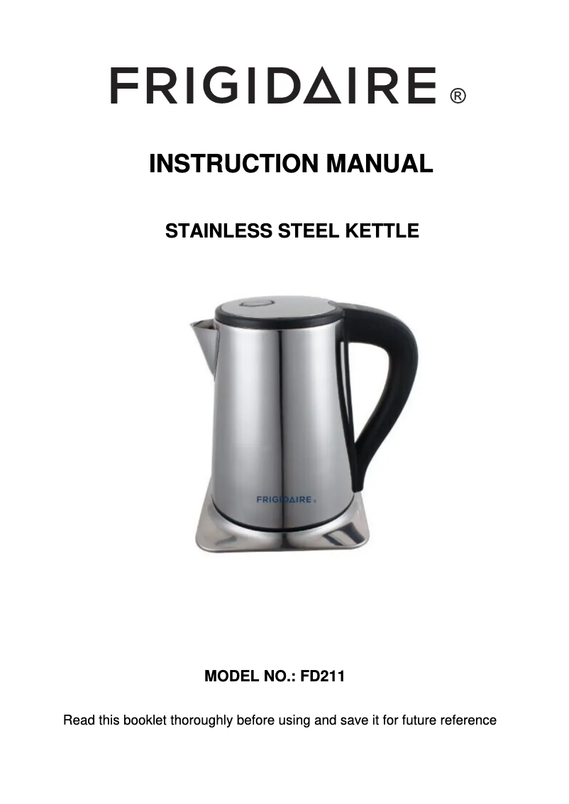 Página 1 del manual Manual de usuario Frigidaire FD2119