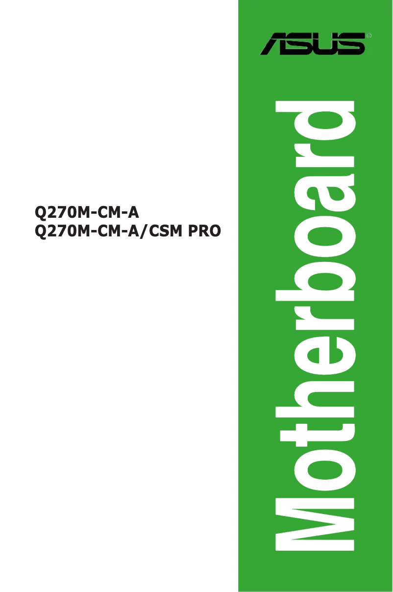 Imagen de la primera página del manual del dispositivo Q270M-CM-A