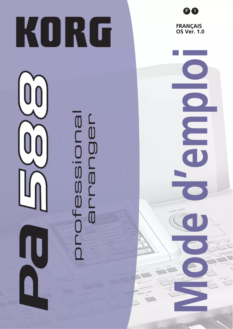 Imagen de la primera página del manual del dispositivo Pa588