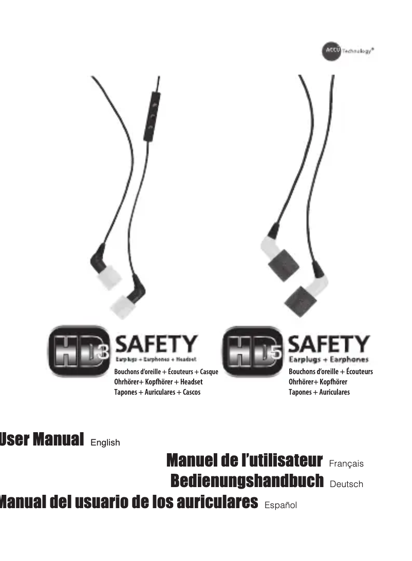 Imagen de la primera página del manual del dispositivo HD5