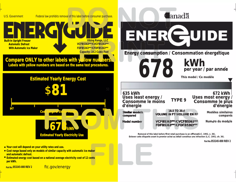 Imagen de la primera página del manual del dispositivo VCFB5363LBU