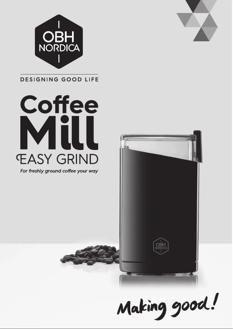 Imagen de la primera página del manual del dispositivo Easy Grind