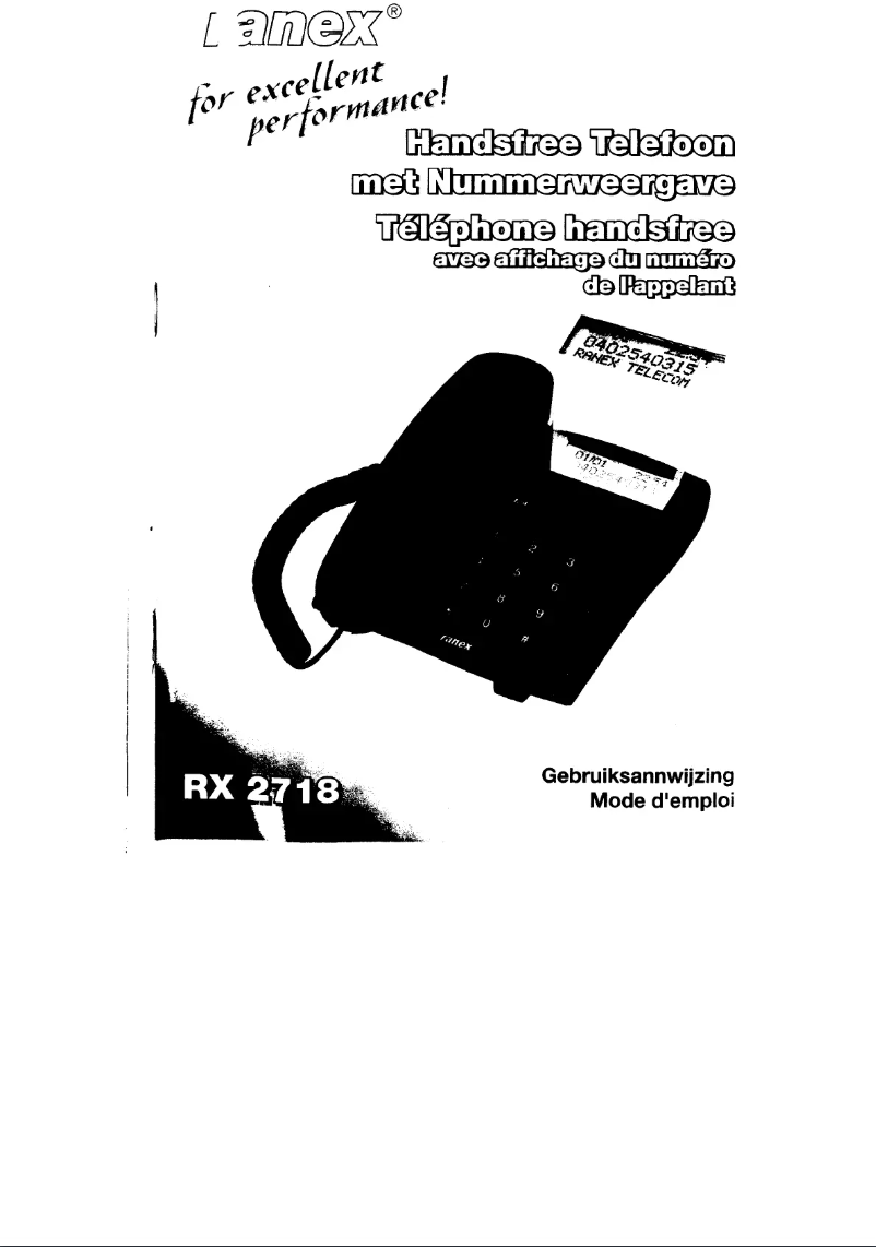 Imagen de la primera página del manual del dispositivo RX 2718