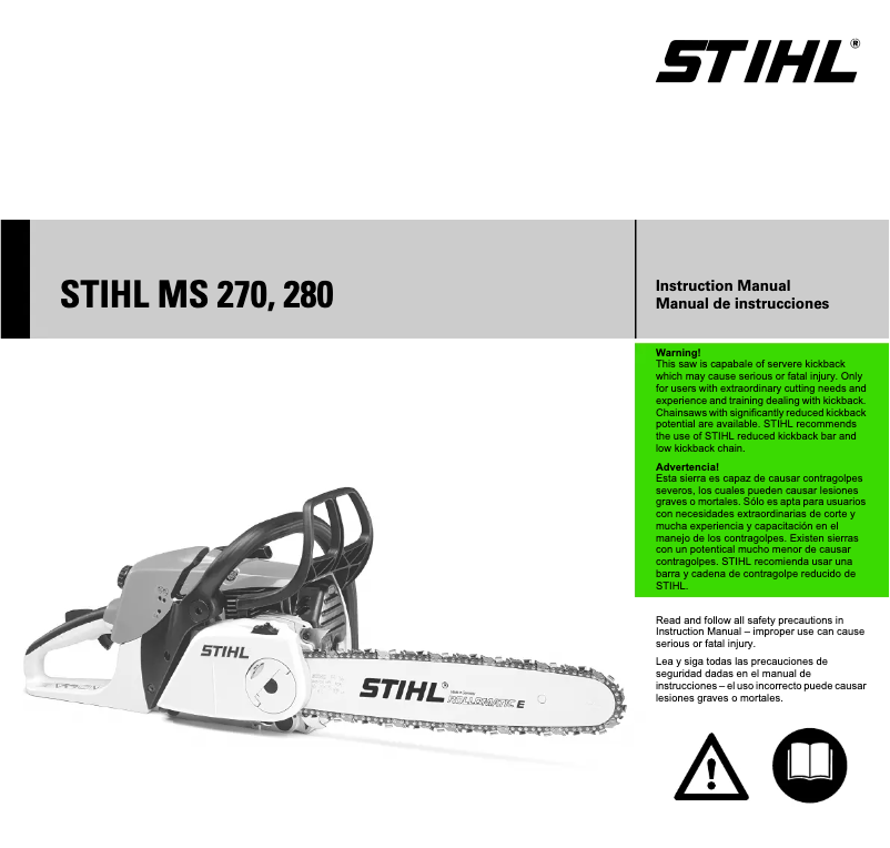 Página 1 del manual Manual de usuario Stihl MS 280