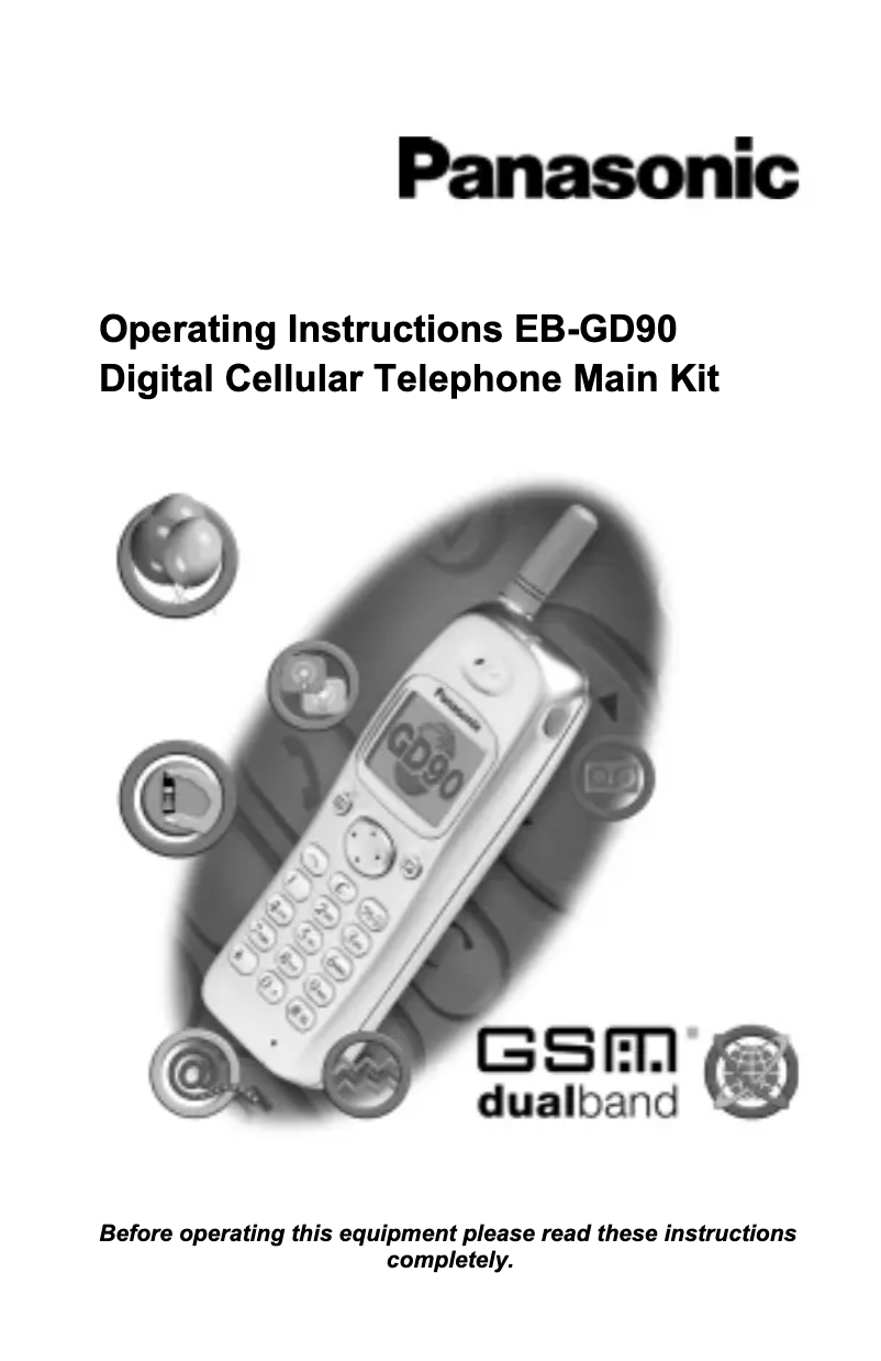 Página 1 del manual Manual de usuario Panasonic GD90