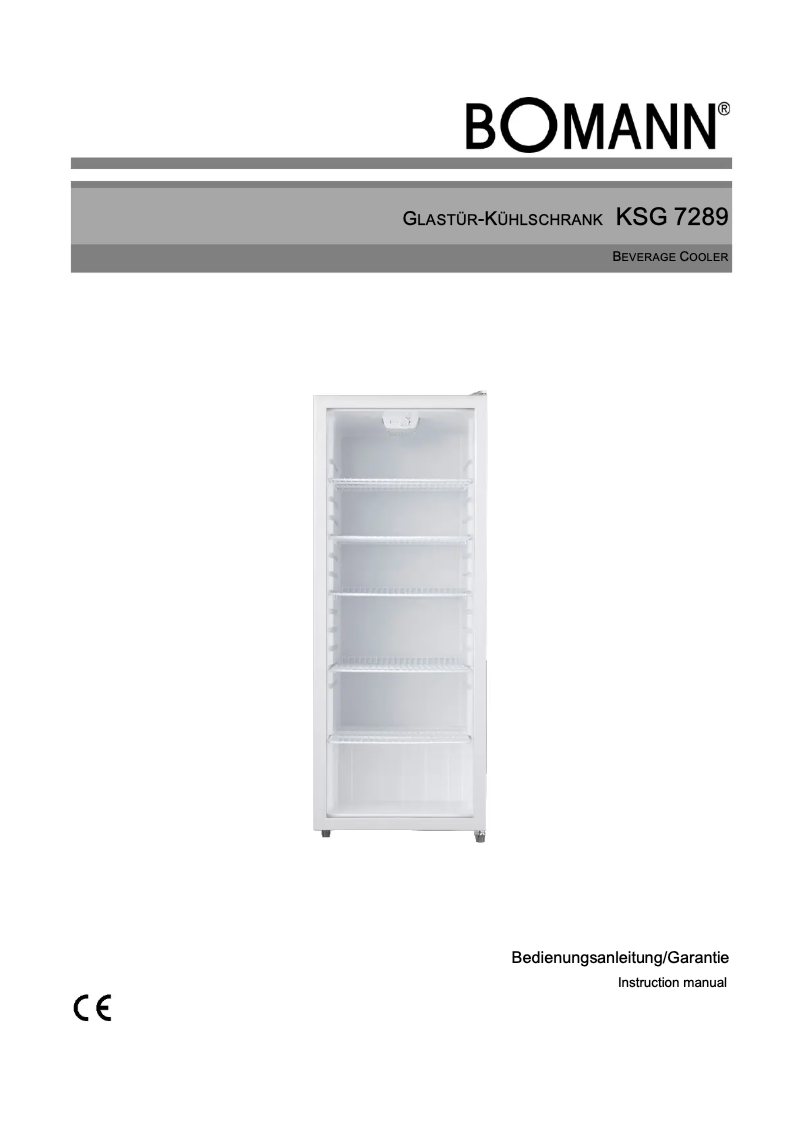 Imagen de la primera página del manual del dispositivo KSG 7289