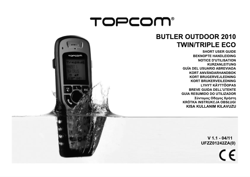 Página 1 del manual Manual de usuario Topcom TE-5800