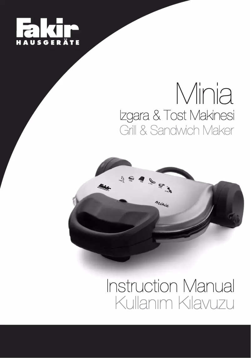 Imagen de la primera página del manual del dispositivo Minia Grill