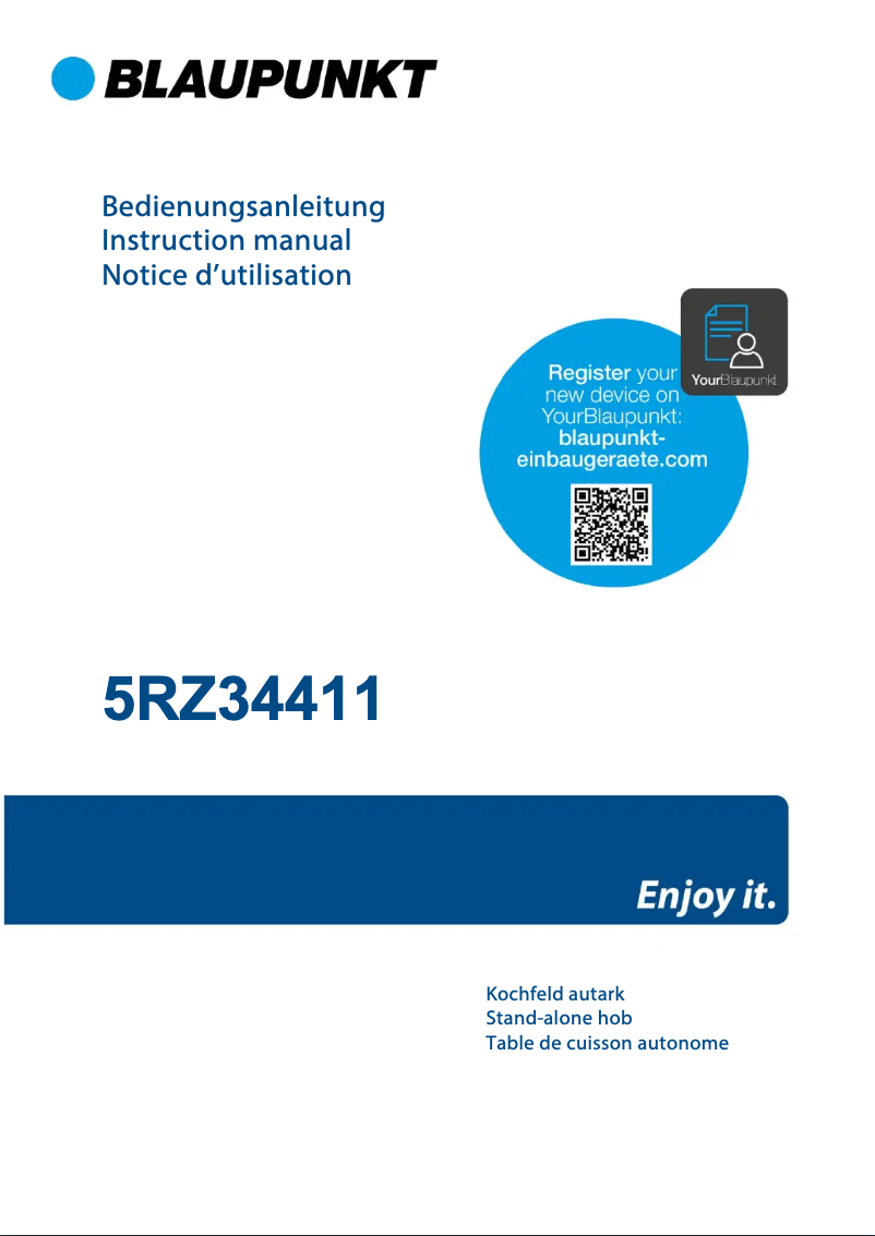 Página 1 del manual Guía de instalación Blaupunkt 5RZ34411