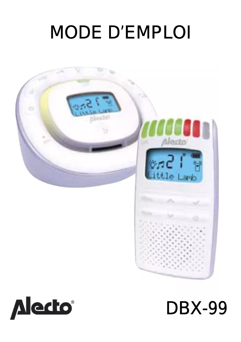 Página 1 del manual Manual de usuario Alecto DBX-99