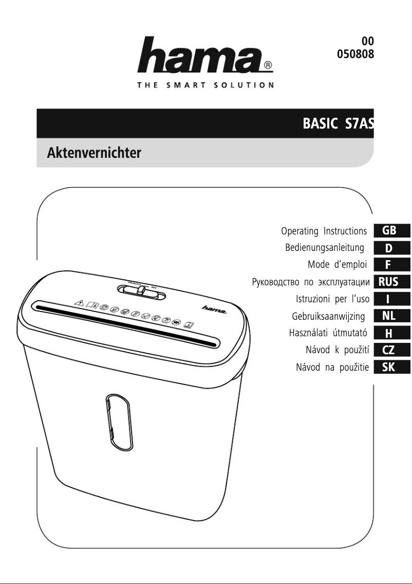 Imagen de la primera página del manual del dispositivo Basic S7A