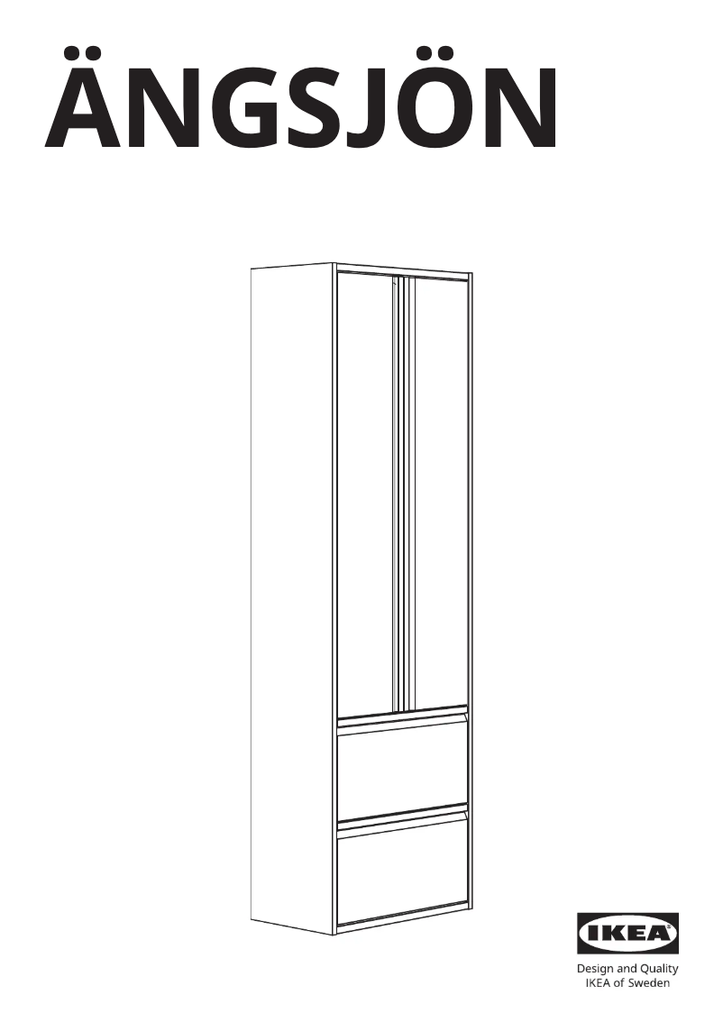 Página 1 del manual Manual de usuario Ikea ÄNGSJÖN 405.531.69