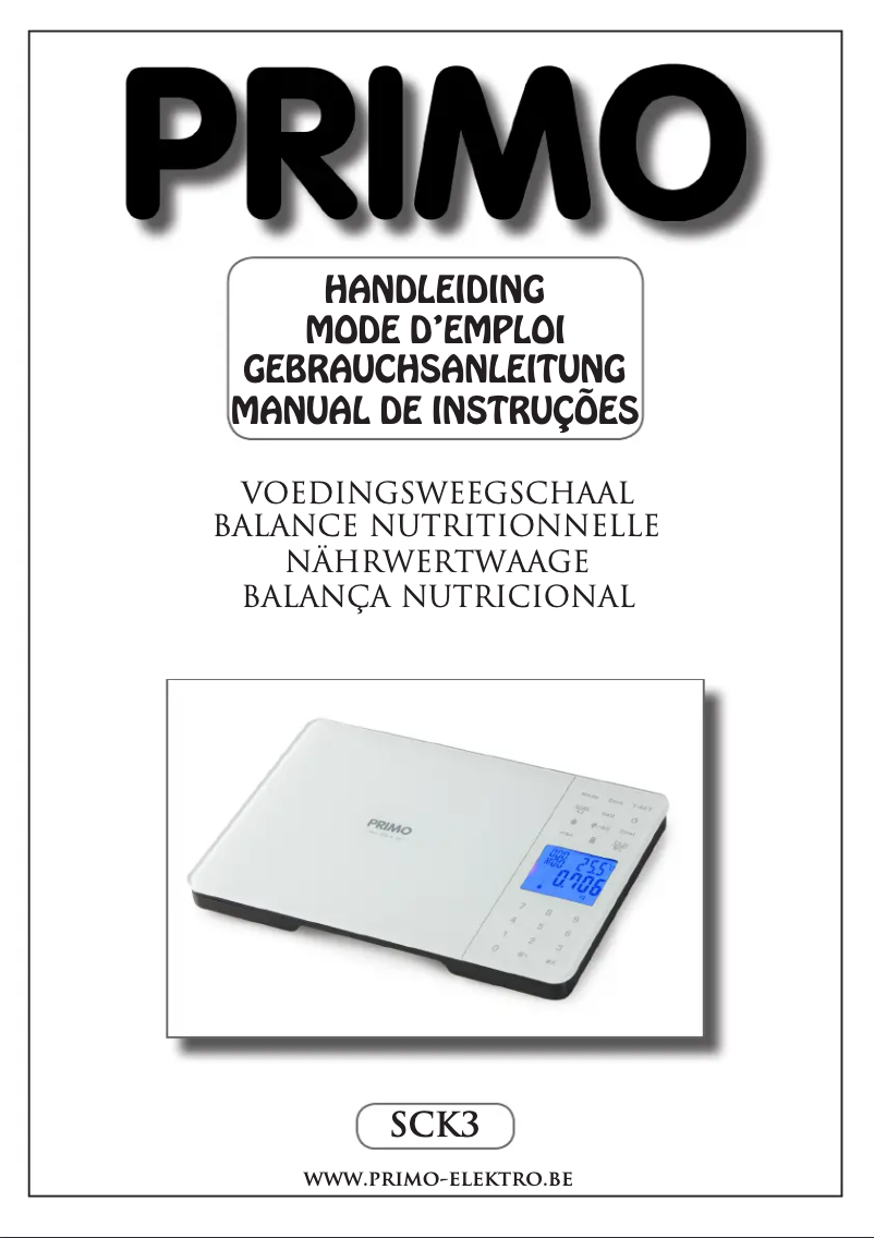 Página 1 del manual Manual de usuario Primo SCK3