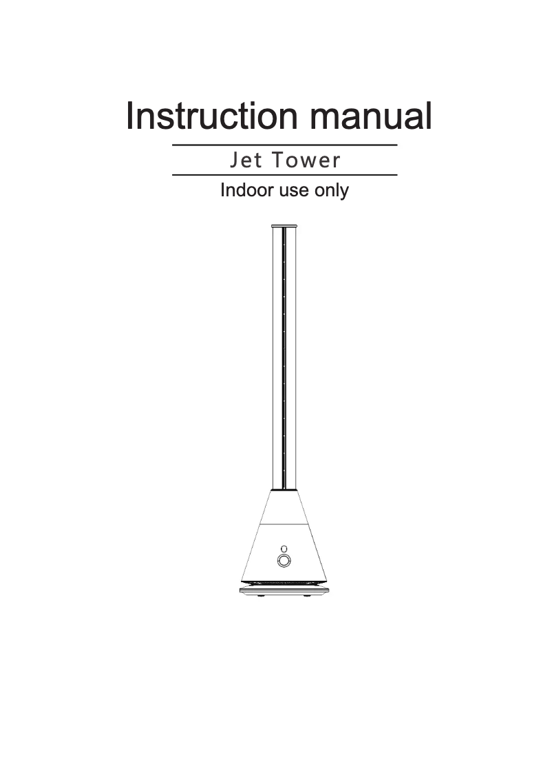 Imagen de la primera página del manual del dispositivo Jet Tower