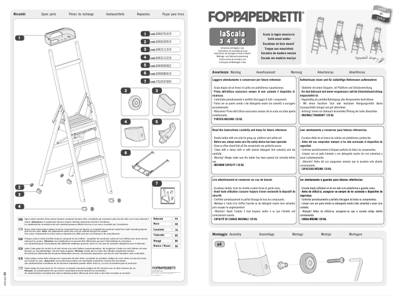 Página 1 del manual Manual de usuario Foppapedretti 9900350003