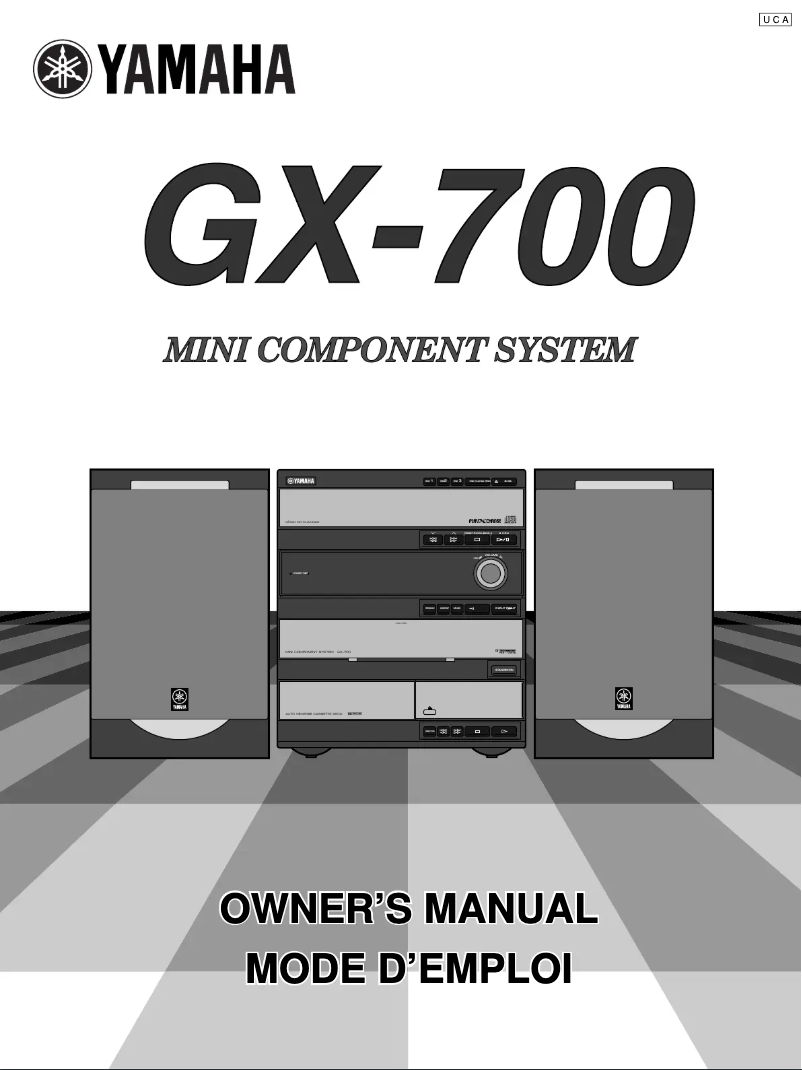 Página 1 del manual Manual de usuario Yamaha GX-700