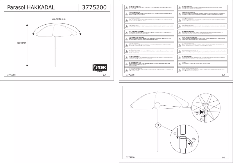 Imagen de la primera página del manual del dispositivo Hakkadal